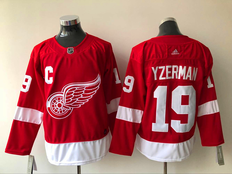 Men's Detroit Red Wings Steve Yzerman #19 Red Home Breakaway Jersey Men's Detroit Red Wings Steve Yzerman #19 Red Home Breakaway Jersey